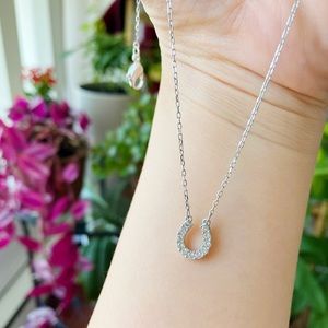 Swarovski Silver Horseshoe Necklace